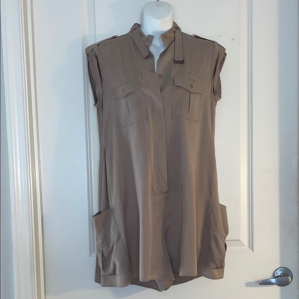 Sleeveless Tan Women's Romper